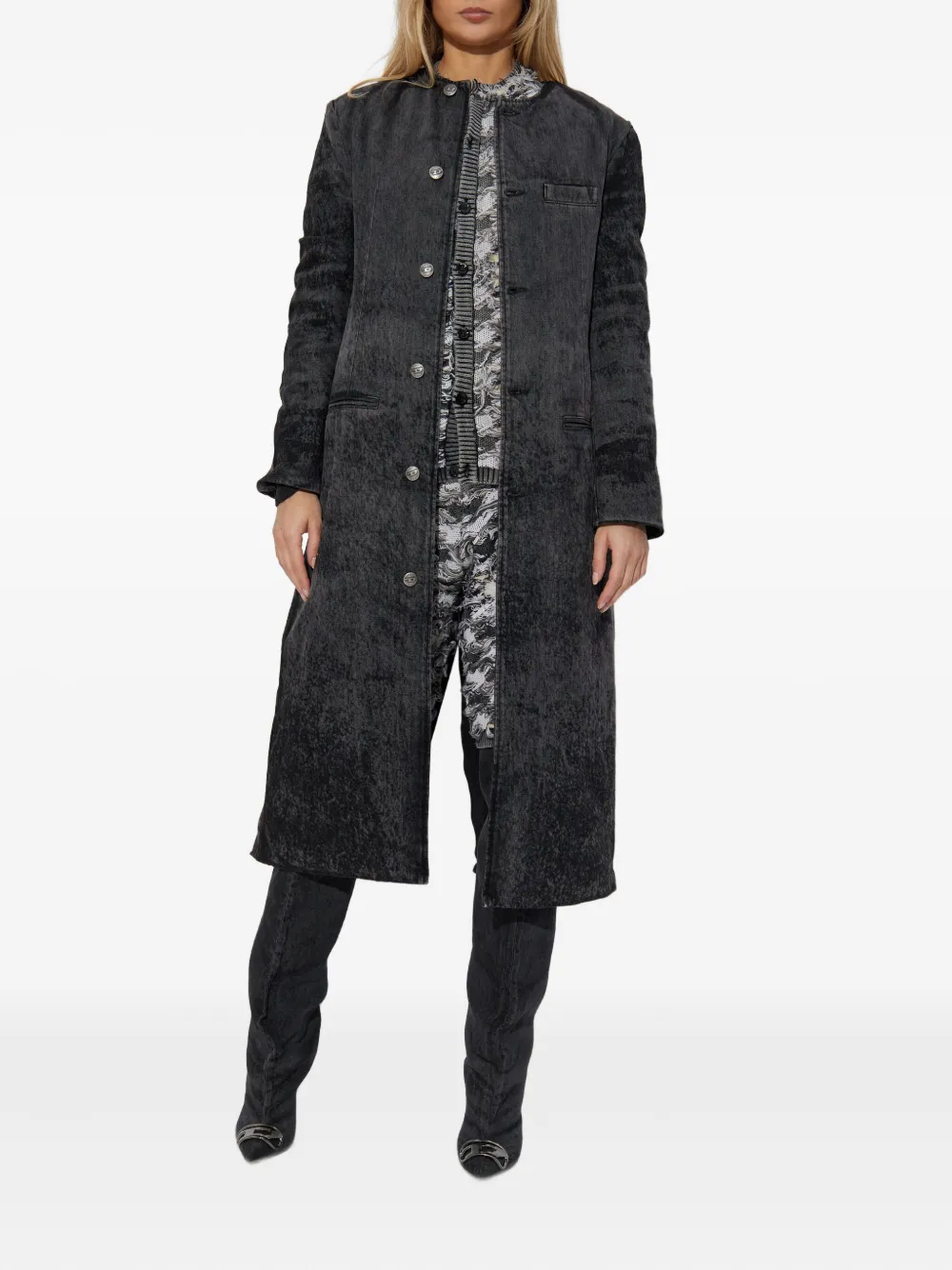 Diesel abrigo de mezclilla De-Ancelot | Abrigos con botones | Image 2
