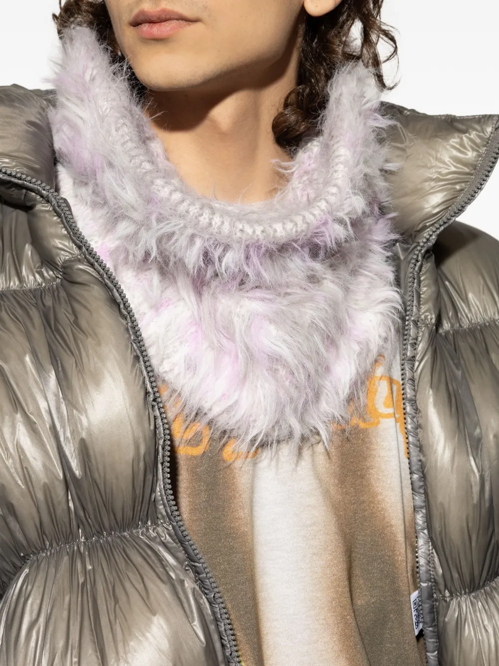 Diesel K-eren pluizige sjaal Roze