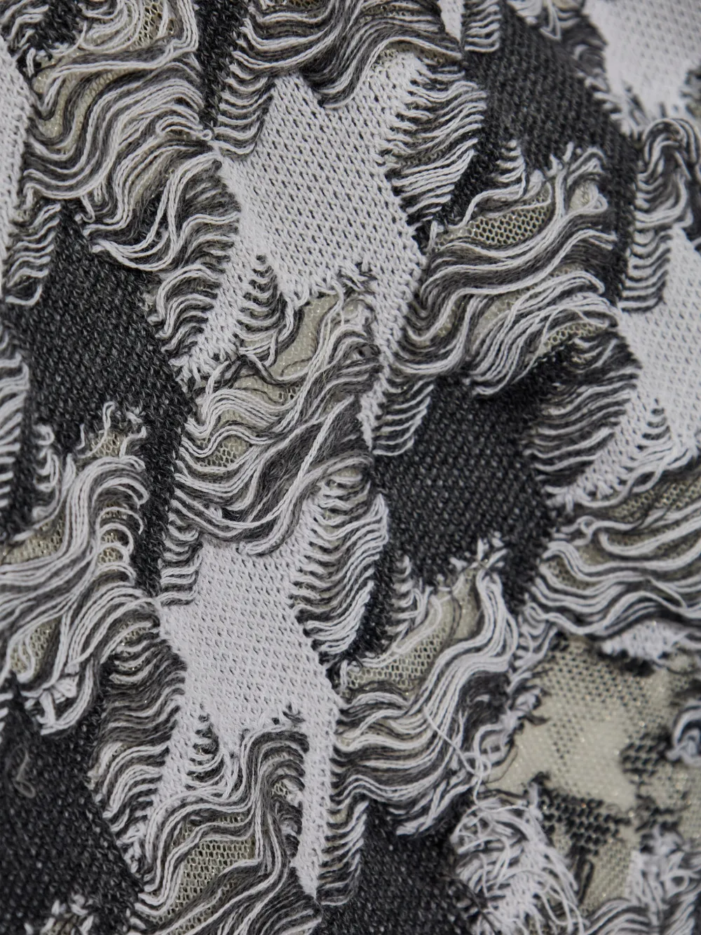 Diesel frayed houndstooth top Bruin