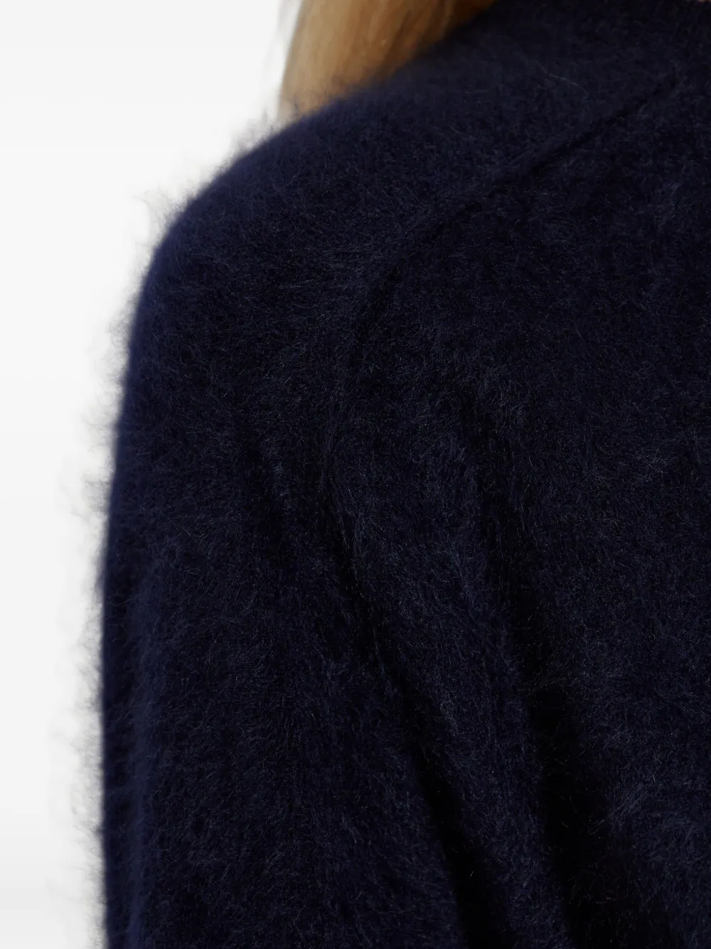 Lisa Yang Brushed Cashmere Sweater In Black