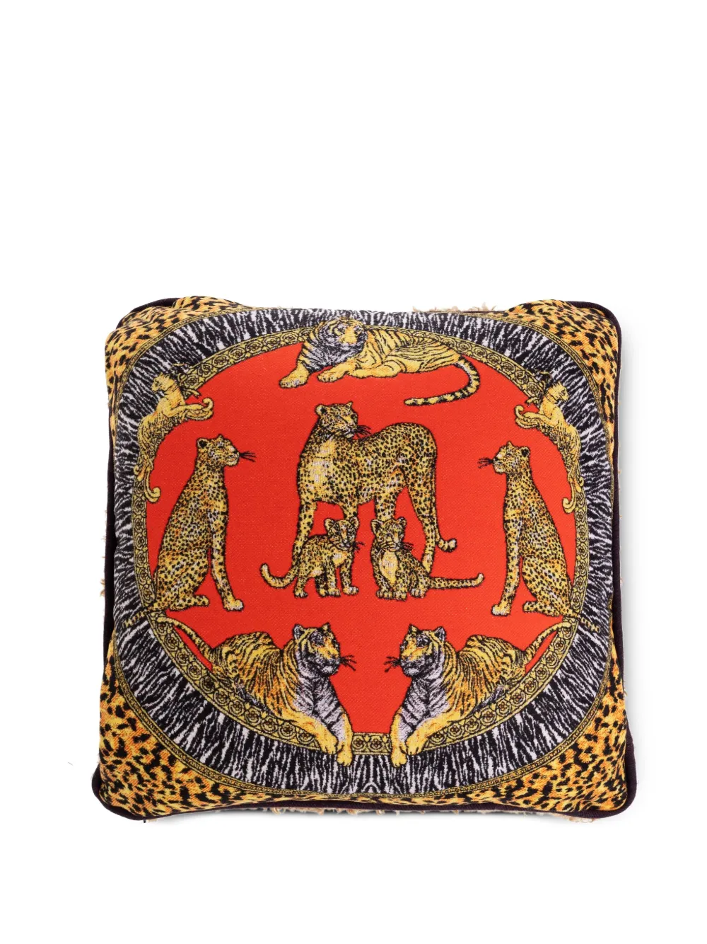 Versace Animal-print Cushion In Animal Print
