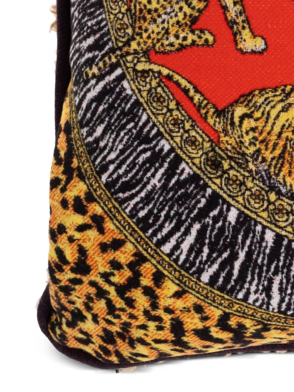 Versace Animal-print Cushion In Animal Print
