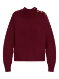 Kate Spade high-neck shoulder-detail sweater - Red