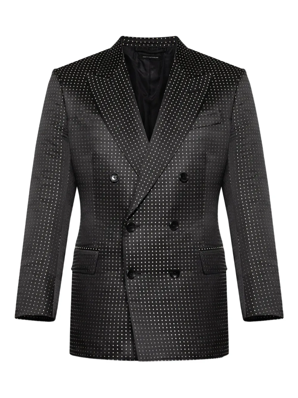TOM FORD double-breasted dotted jacket | Black | Image 1