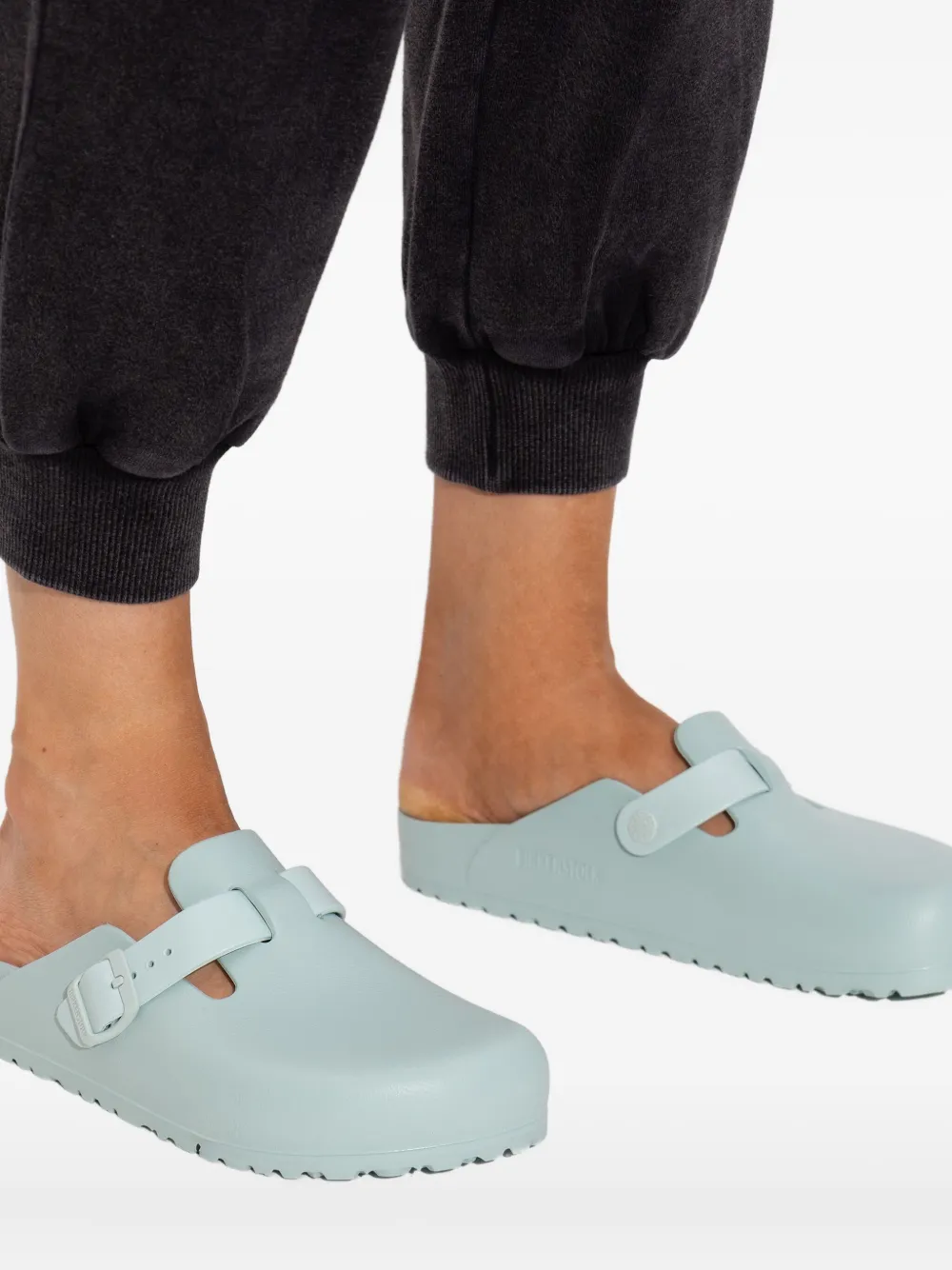 Birkenstock Boston Buckle-strap Sandals In Blue
