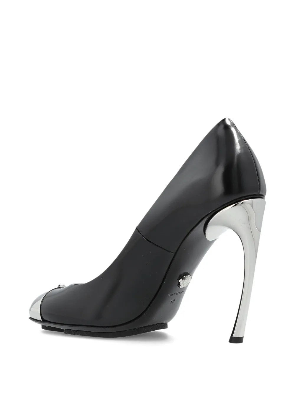 Versace 115mm Medusa Toe-cap Pump In Black