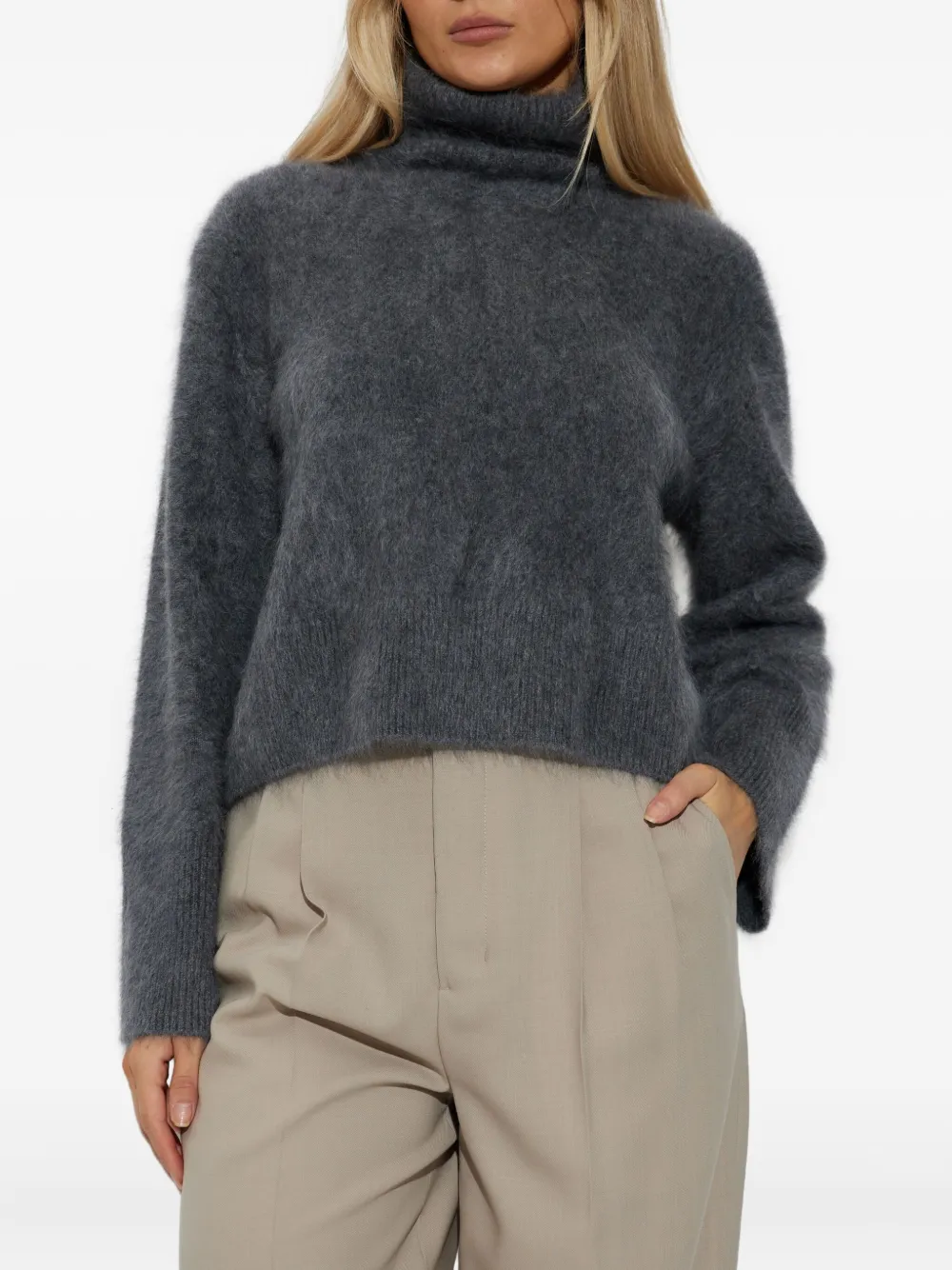 Lisa Yang Turtleneck Cashmere Sweater In Black