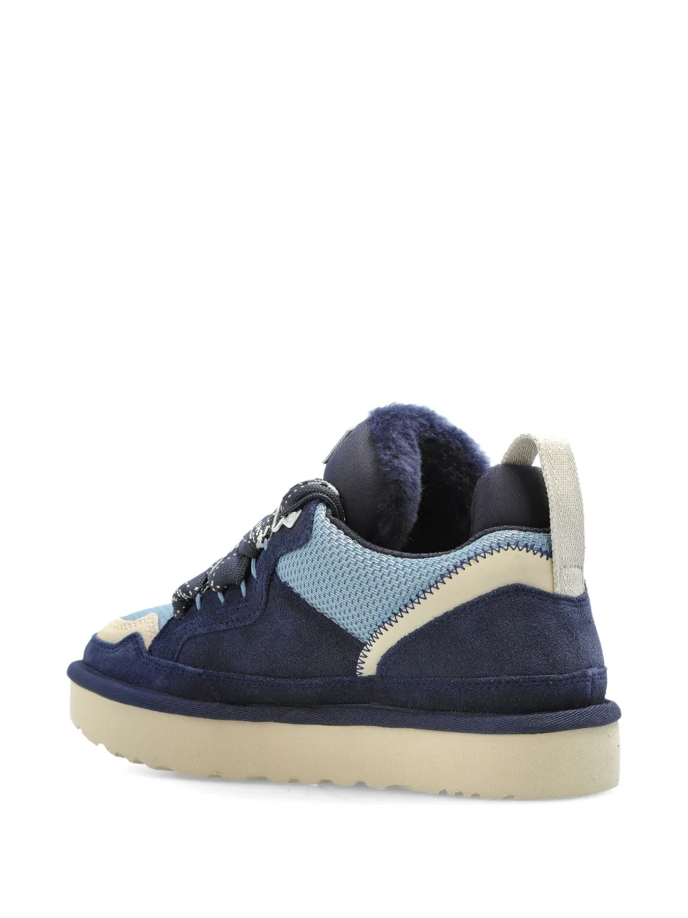 Ugg Lowmel Lace-up Suede Sneakers In Blue