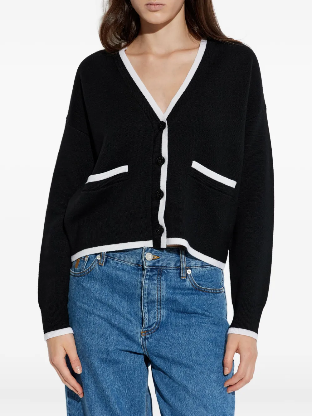 Kate Spade Wollen vest met V-hals Zwart