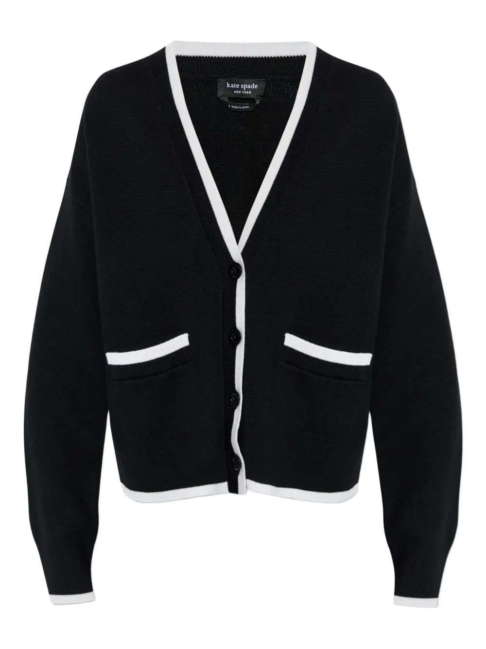 Kate Spade V-neck wool cardigan | Black | Image 1