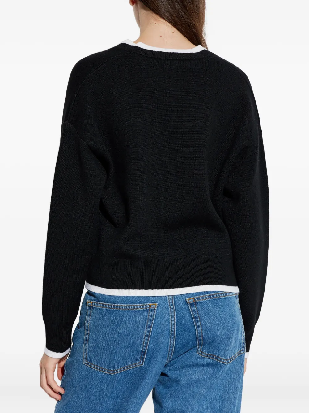 Kate Spade Wollen vest met V-hals Zwart