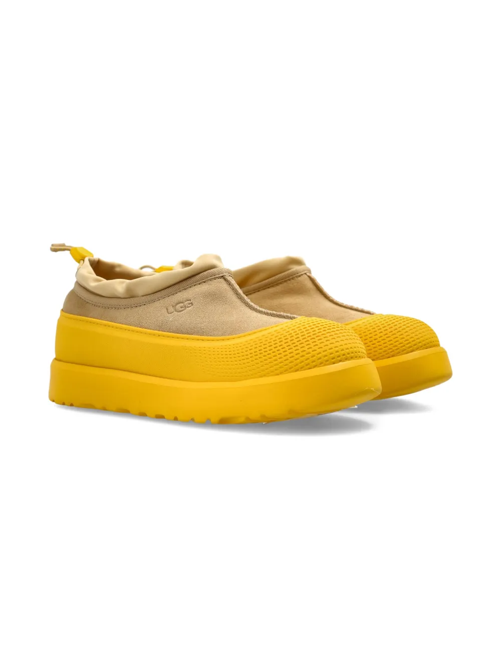 UGG Kids suede-upper slip-on boots Geel