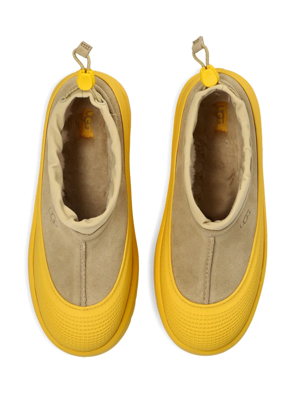 Ugg Suede-upper Slip-on Boots In Yellow