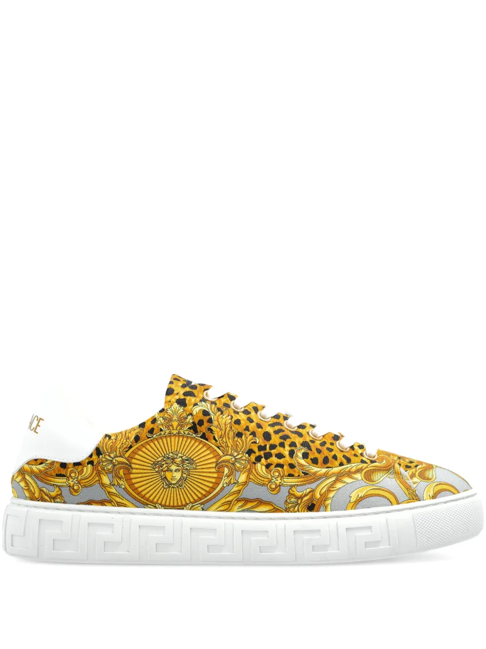 Versace printed sneakers | Gold | Image 1
