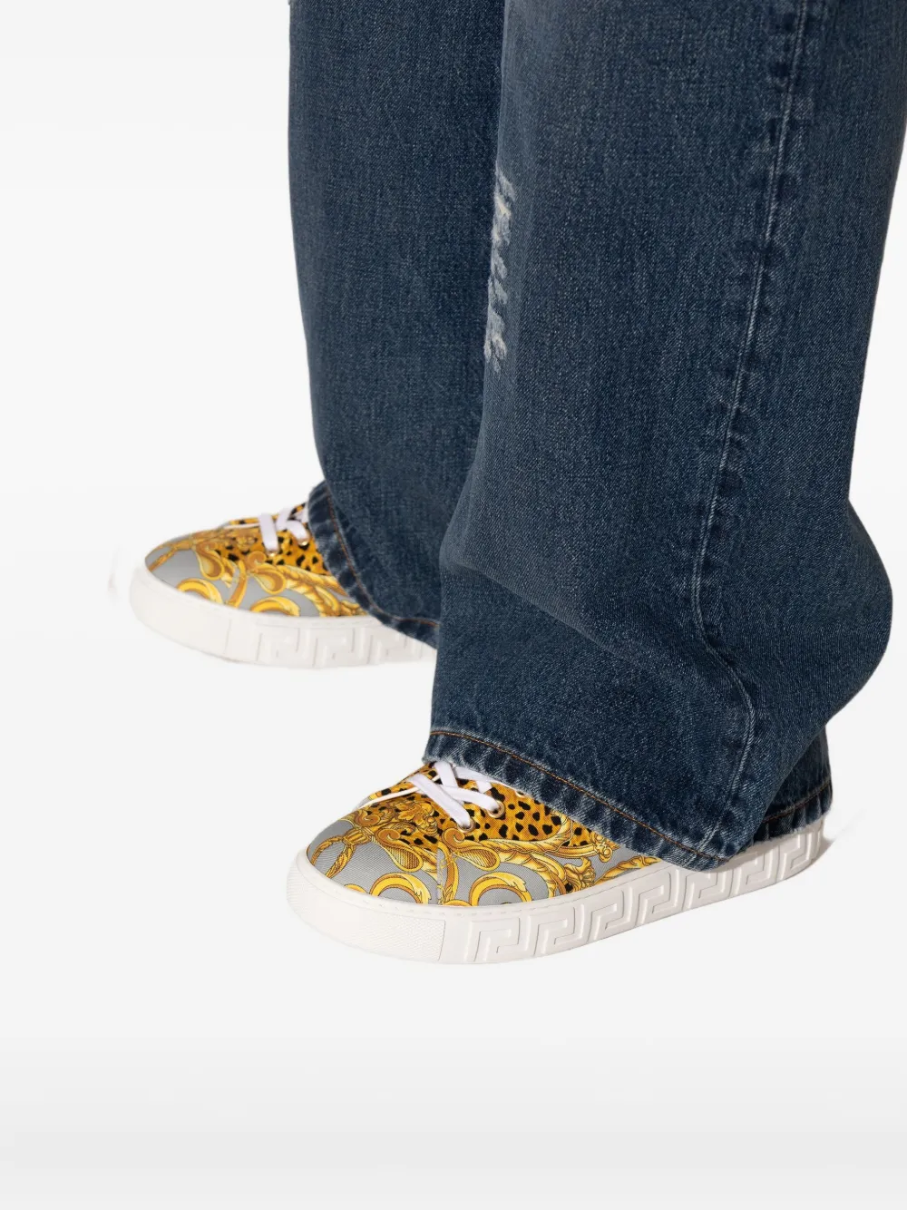 Versace Sneakers met print Goud