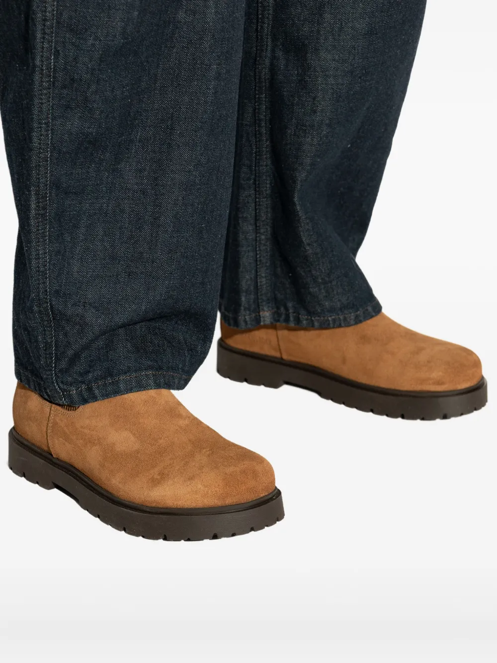Birkenstock Highwood Suede Platform Boots In Brown