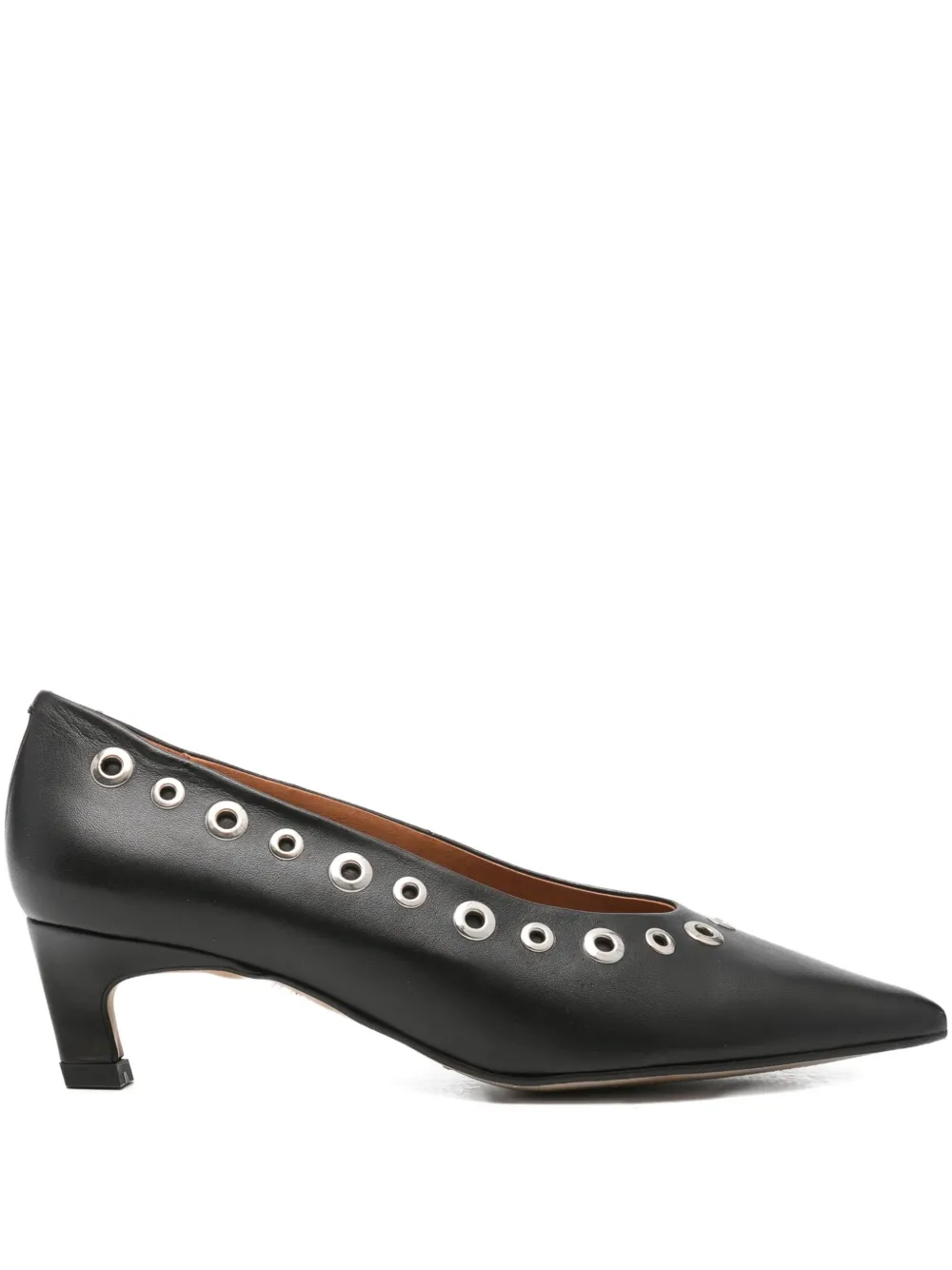 ANGEL ALARCON eyelet pointed-toe pumps | Black | Image 1