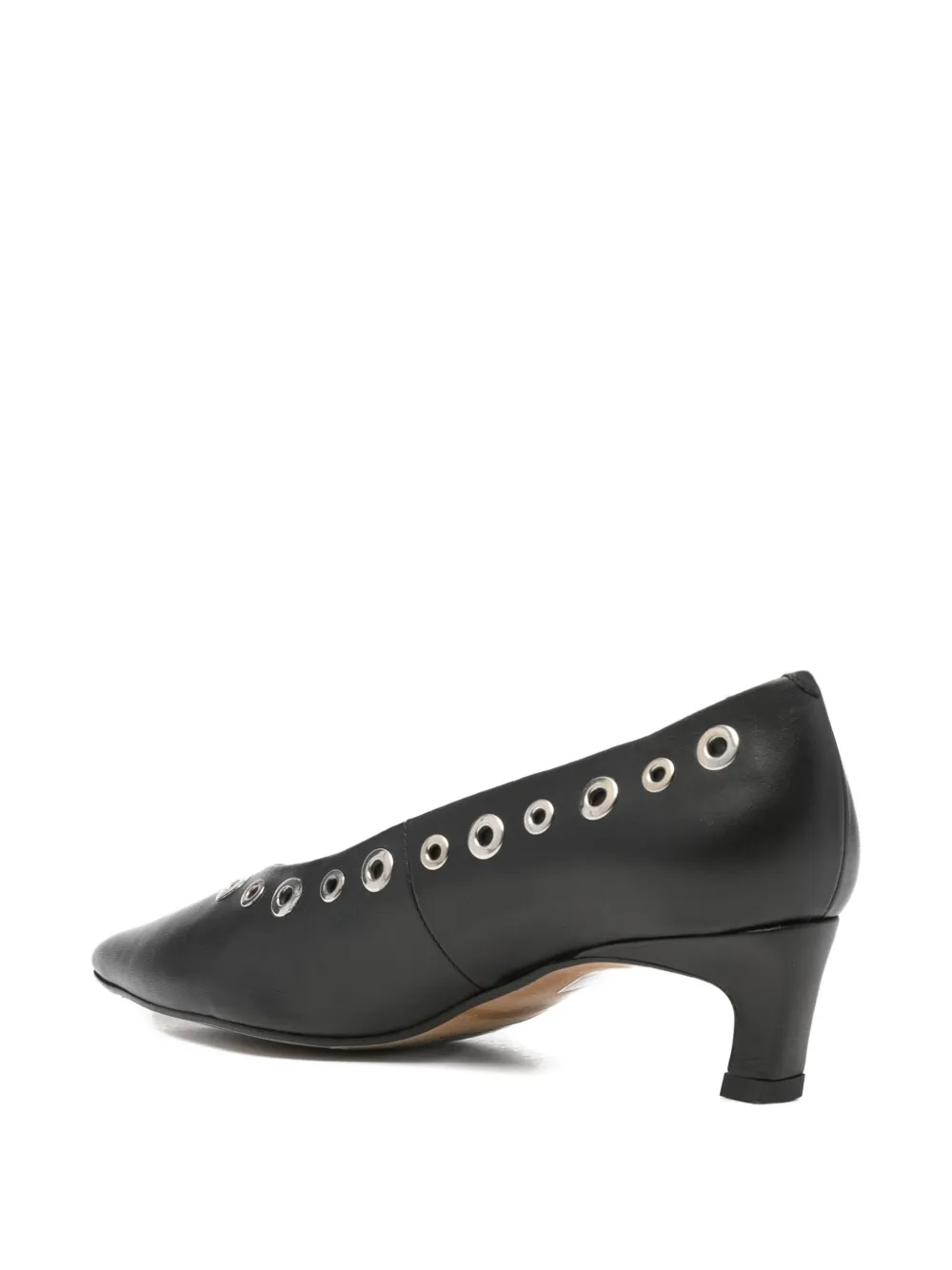 Angel Alarcon Eyelet Pointed-toe Pumps In Black