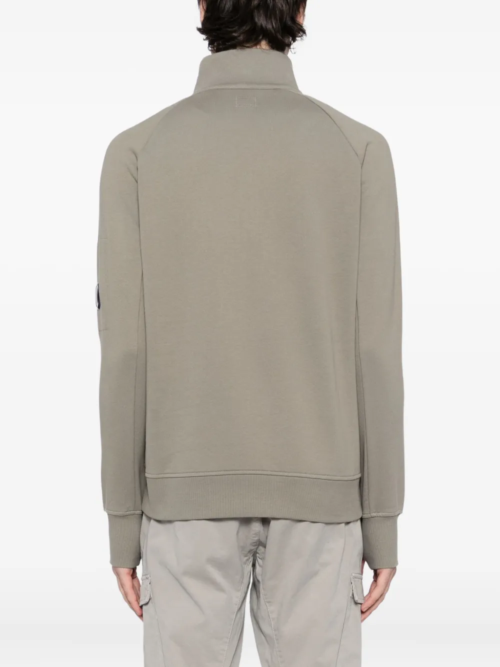 C.P. Company Sweater met halve rits Grijs