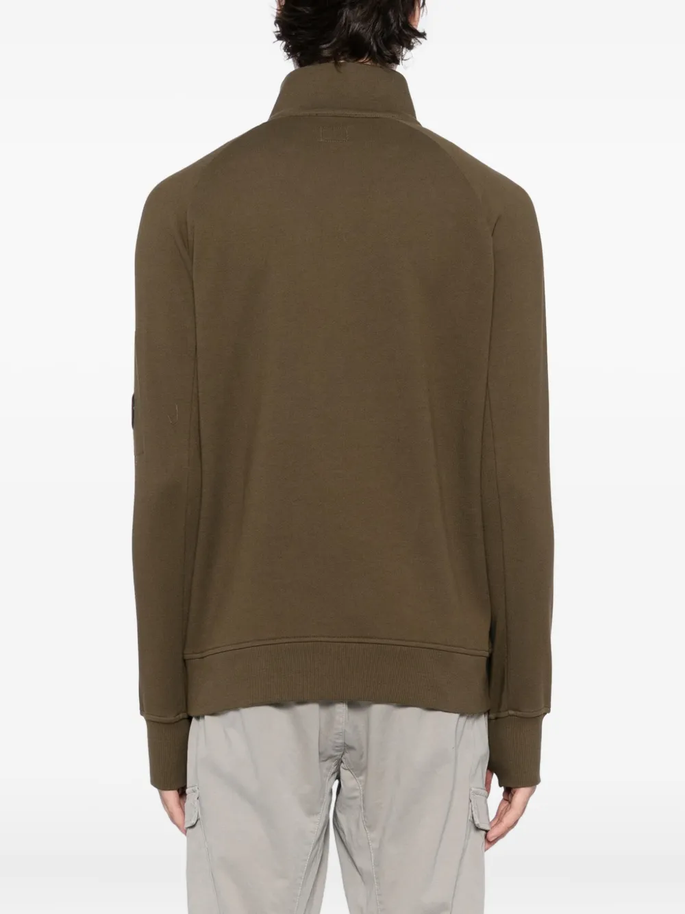 C.P. Company Sweater met logoplakkaat Bruin