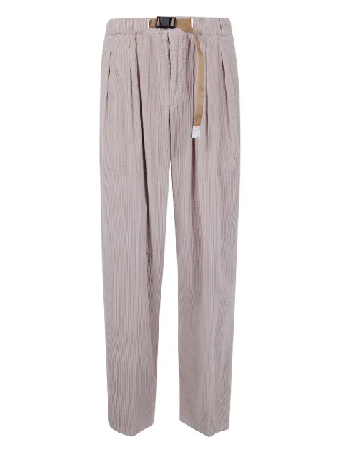 White Sand pleated corduroy trousers