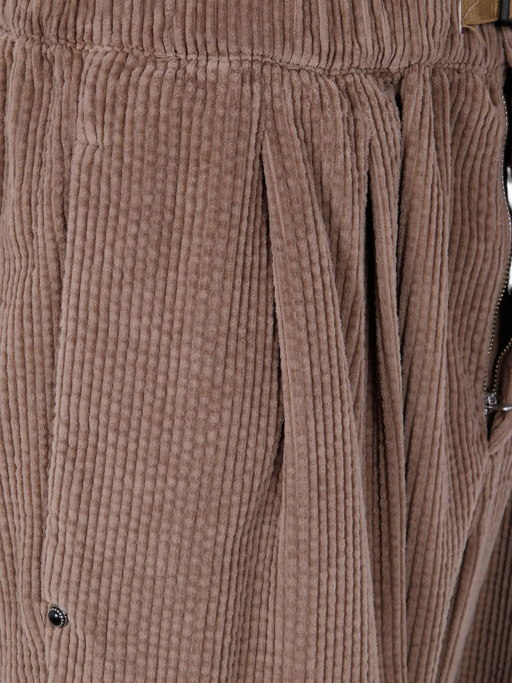 White Sand Ribfluwelen broek Bruin