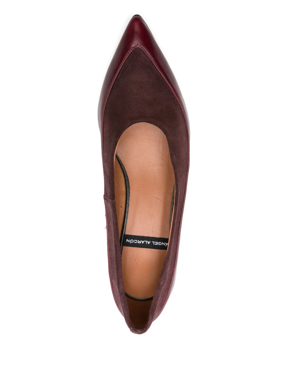 Angel Alarcon 40mm Pointed-toe Suede Pumps In Red
