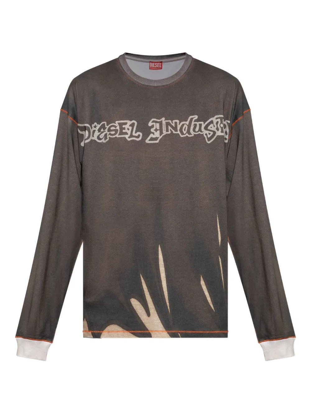 Diesel long-sleeve t-shirt - Marrone