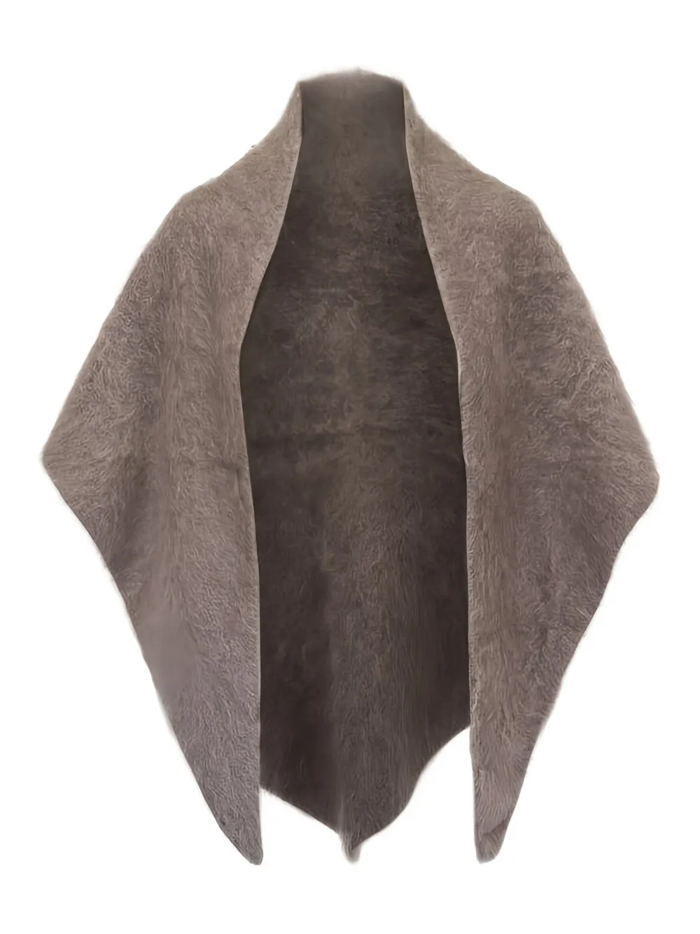 Lisa Yang brushed cashmere scarf - Marrone