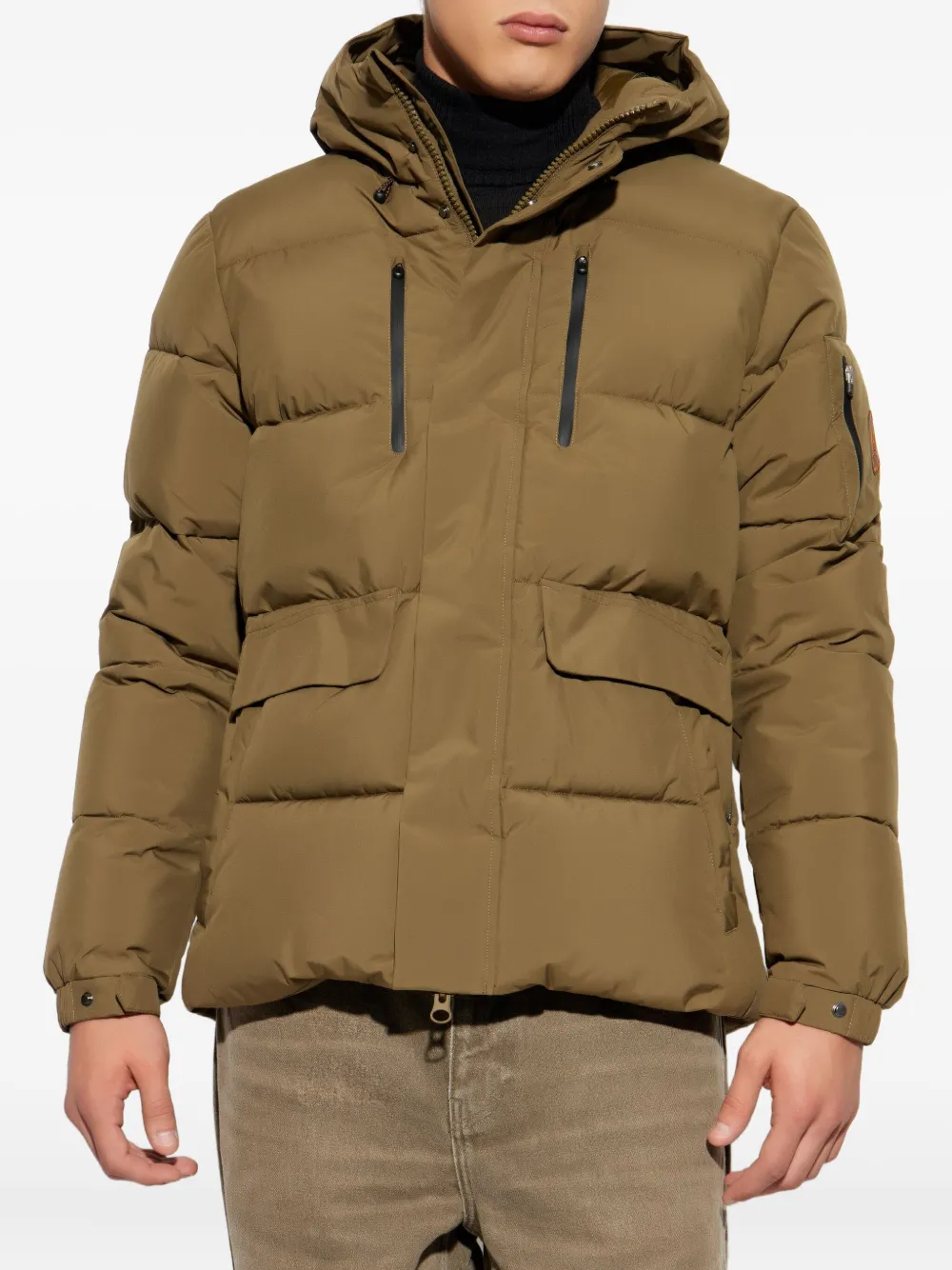 Save The Duck Alter Hooded Zip Jacket In Green