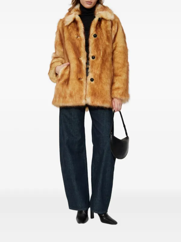 Rag & Bone Brenna エコファージャケット | ブラウン | FARFETCH JP