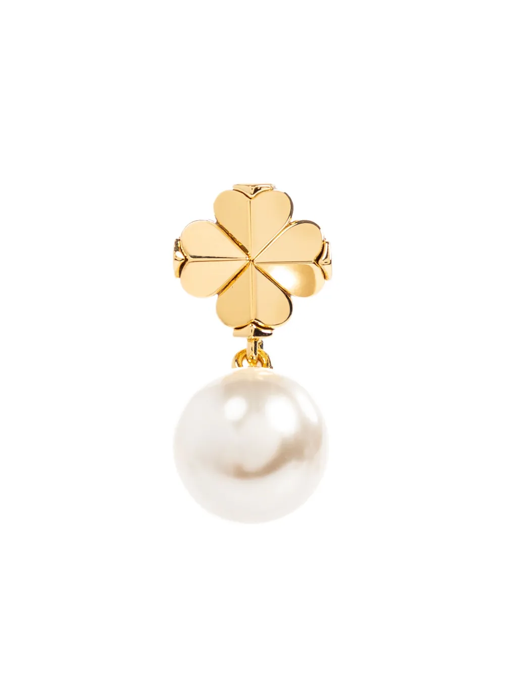 Kate Spade New York Spade Flower Faux Pearl Drop Earrings In Gold