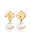 Kate Spade Flower pearl drop earrings - Gold