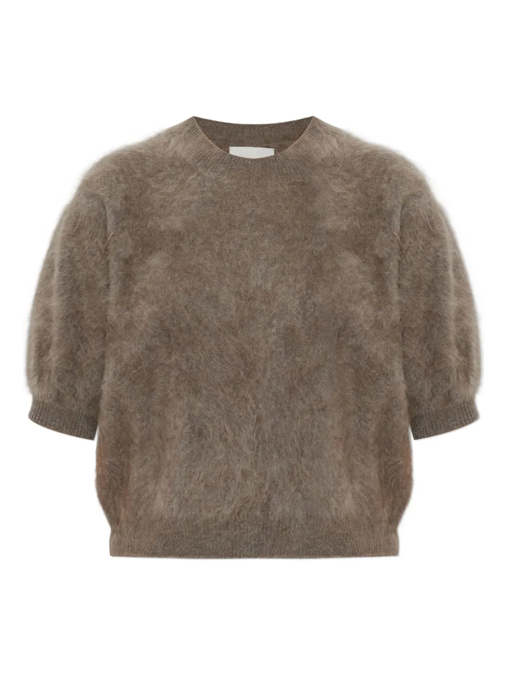 Lisa Yang puff-sleeve mohair sweater | Brown | Image 1