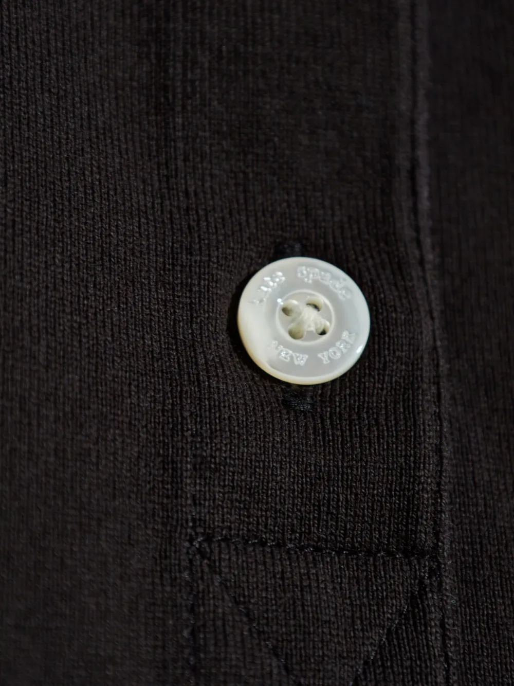 Kate Spade Long-sleeve Button Rugby Polo Shirt In Black
