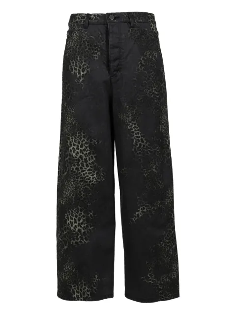 Taakk leopard-print trousers