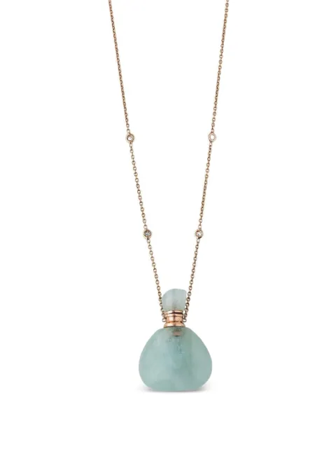 Jacquie Aiche 14K rose gold Aquamarine Potion Bottle necklace