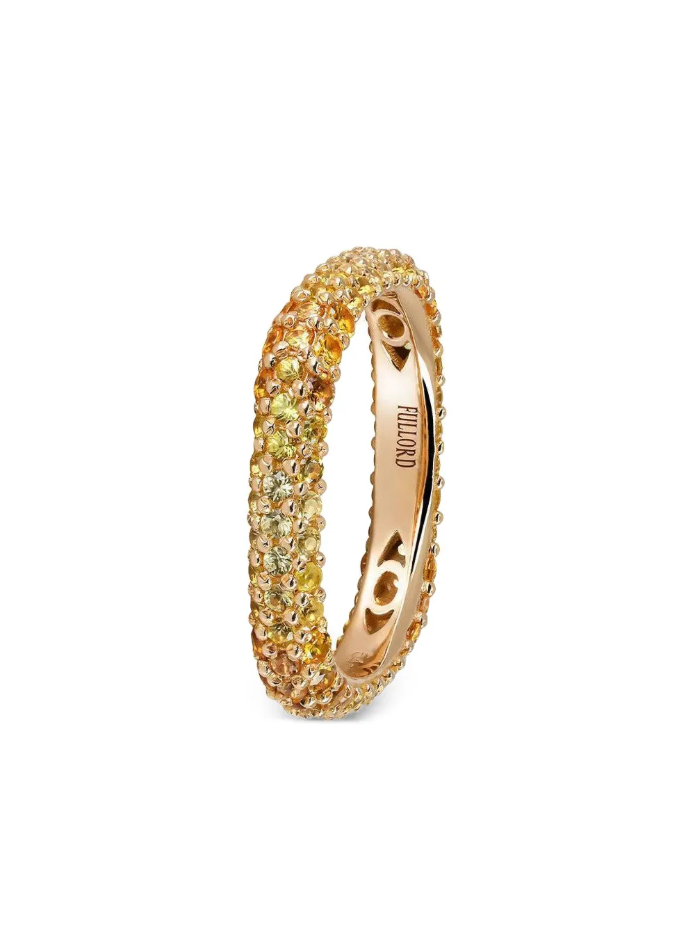 FULLORD anillo Eternity en oro rosa de 18kt con zafiro | rosado | Image 1