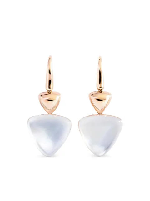 VHERNIER aretes en oro rosa de 18kt con madreperla