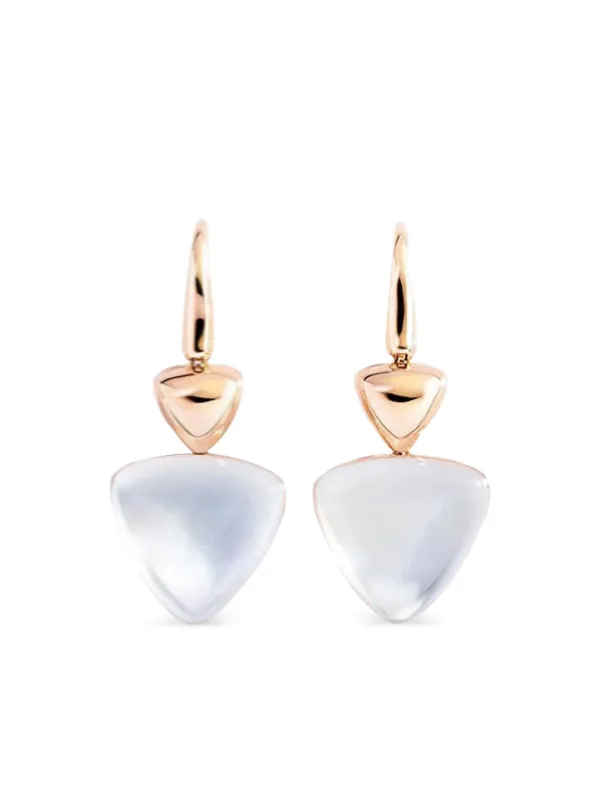 VHERNIER マザーオブパール ピアス 18Kローズゴールド | ピンク