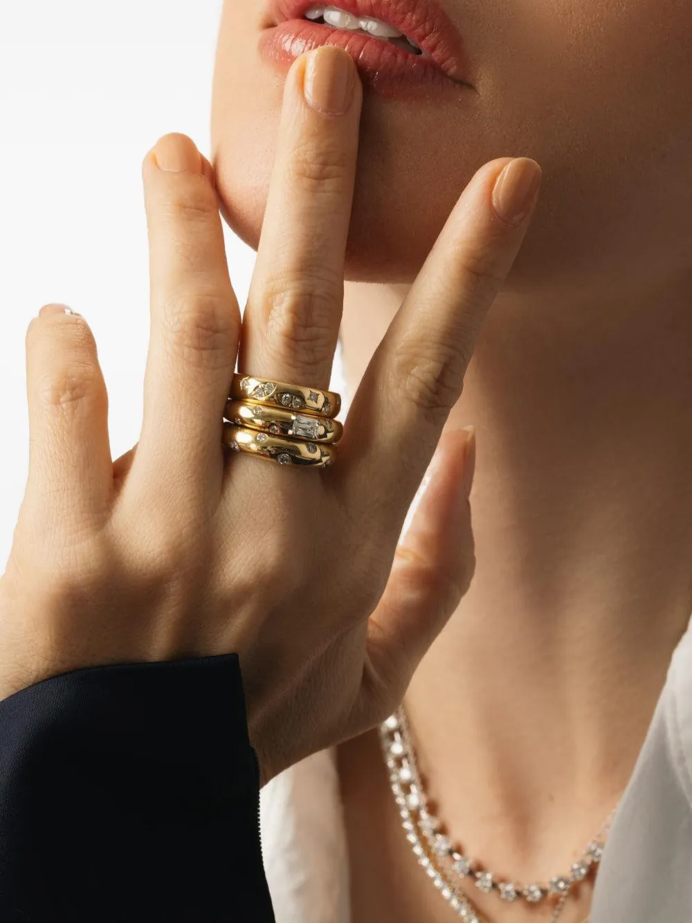  Kwiat 18kt Yellow Gold Cobblestone Diamond Ring 
