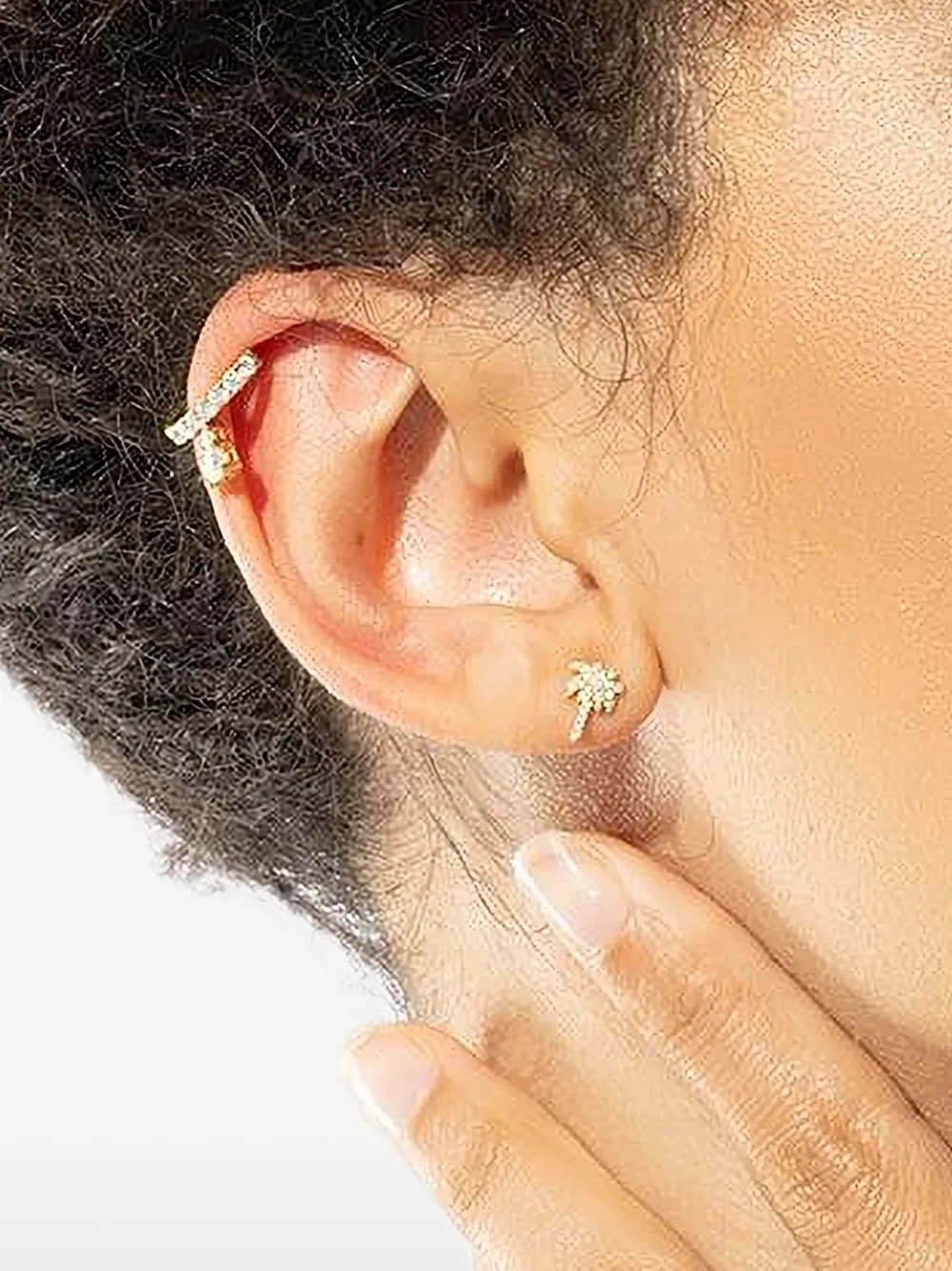 Anita Ko 18k Yellow Gold Palm Tree Diamond Earrings In Gold