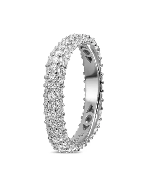 FULLORD anillo infinito en oro blanco de 18kt con diamante