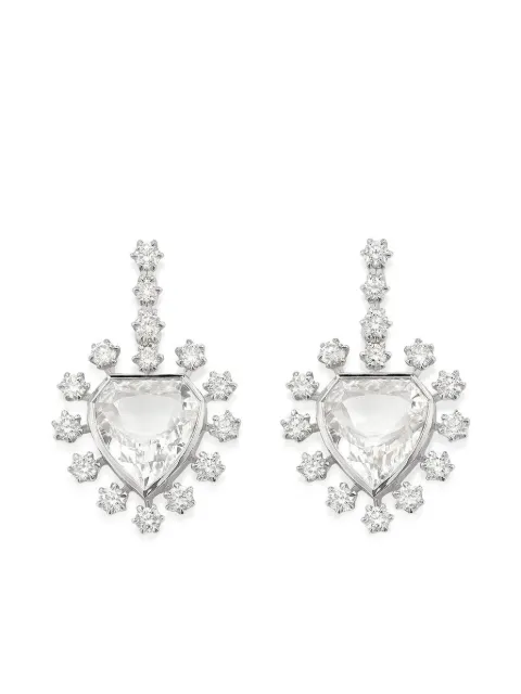 ROBINSON PELHAM 14K yellow gold diamond Heart Mini earrings