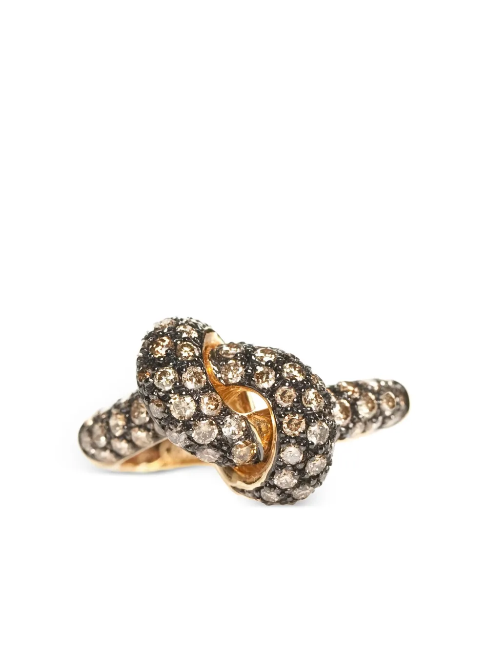 The Love Knot by Coralie Love Knot ダイヤモンド リング 18Kイエローゴールド - ゴールドトーン The Love Knot by Coralie Love Knot ダイヤモンド リング 18Kイエローゴールド - ゴールドトーン