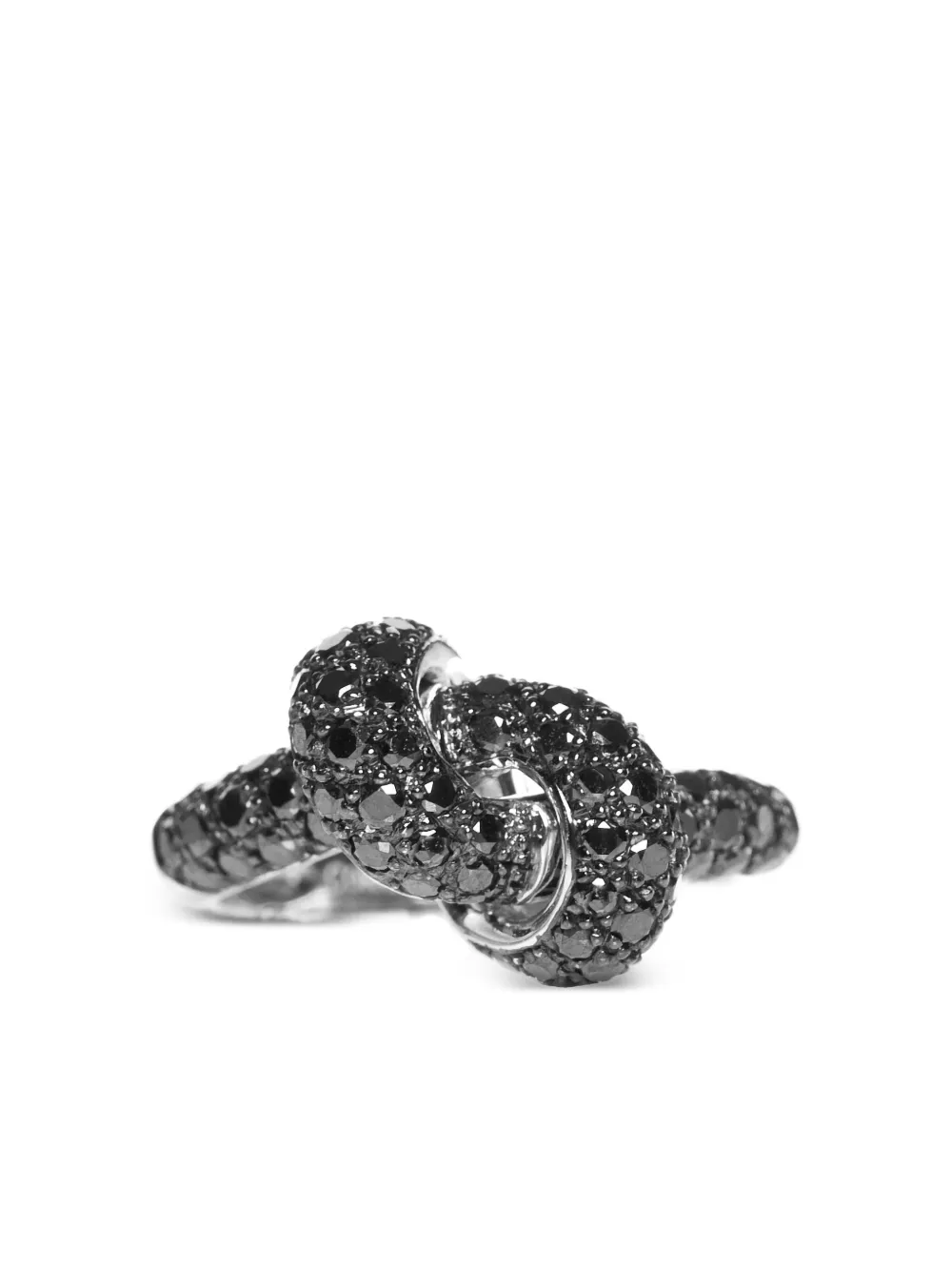 The Love Knot by Coralie Love Knot ダイヤモンド リング 18Kホワイトゴールド - ゴールドトーン The Love Knot by Coralie Love Knot ダイヤモンド リング 18Kホワイトゴールド - ゴールドトーン