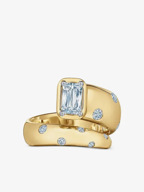 KWIAT 18K yellow gold Cobblestone diamond ring