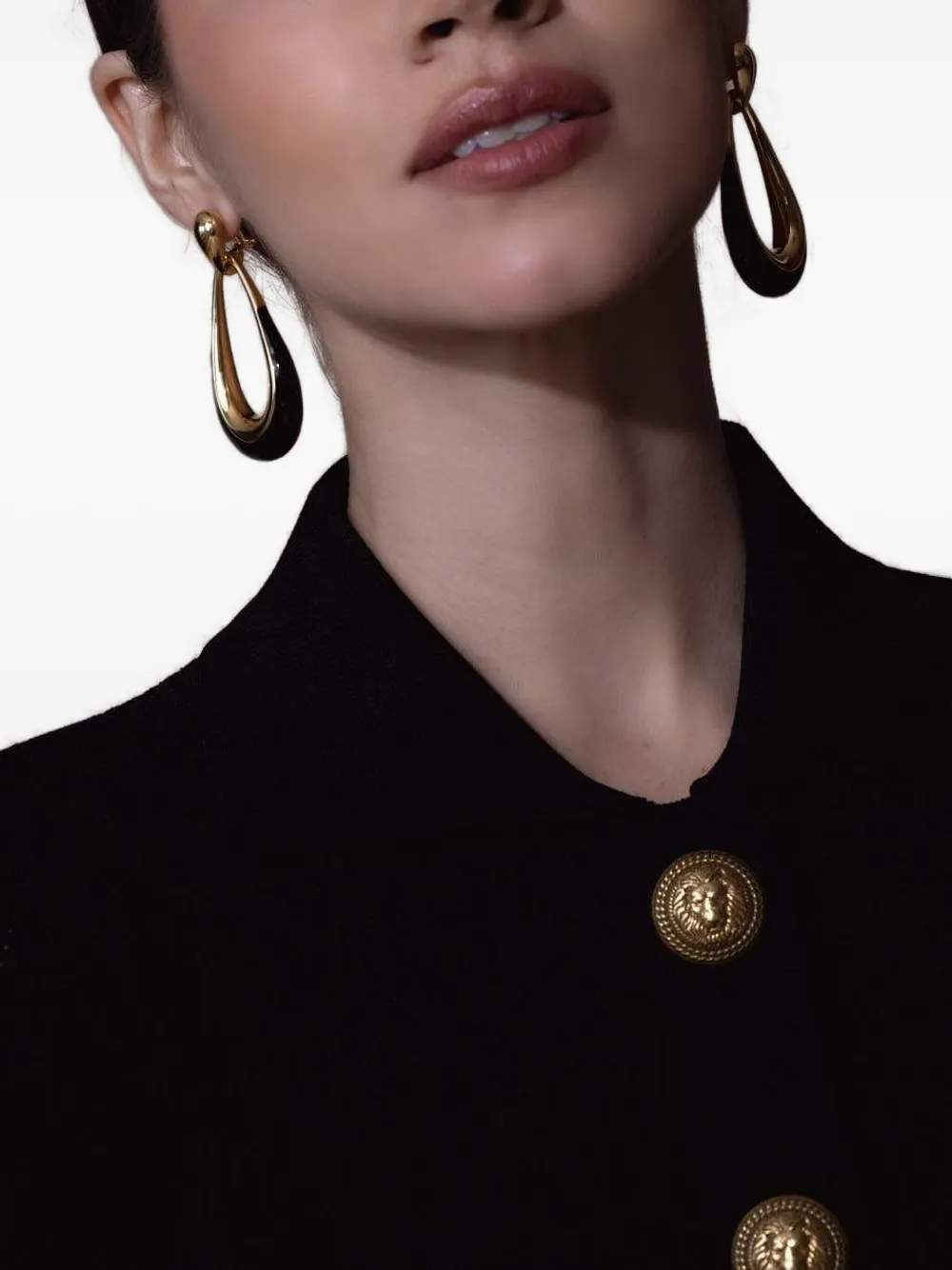  Sidney Garber 18k Yellow Gold Enamel Drop Earrings 