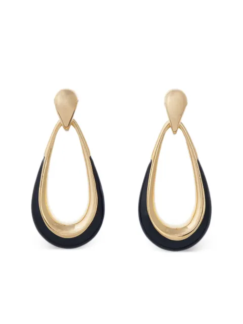 Sidney Garber 18K yellow gold Enamel Drop earrings