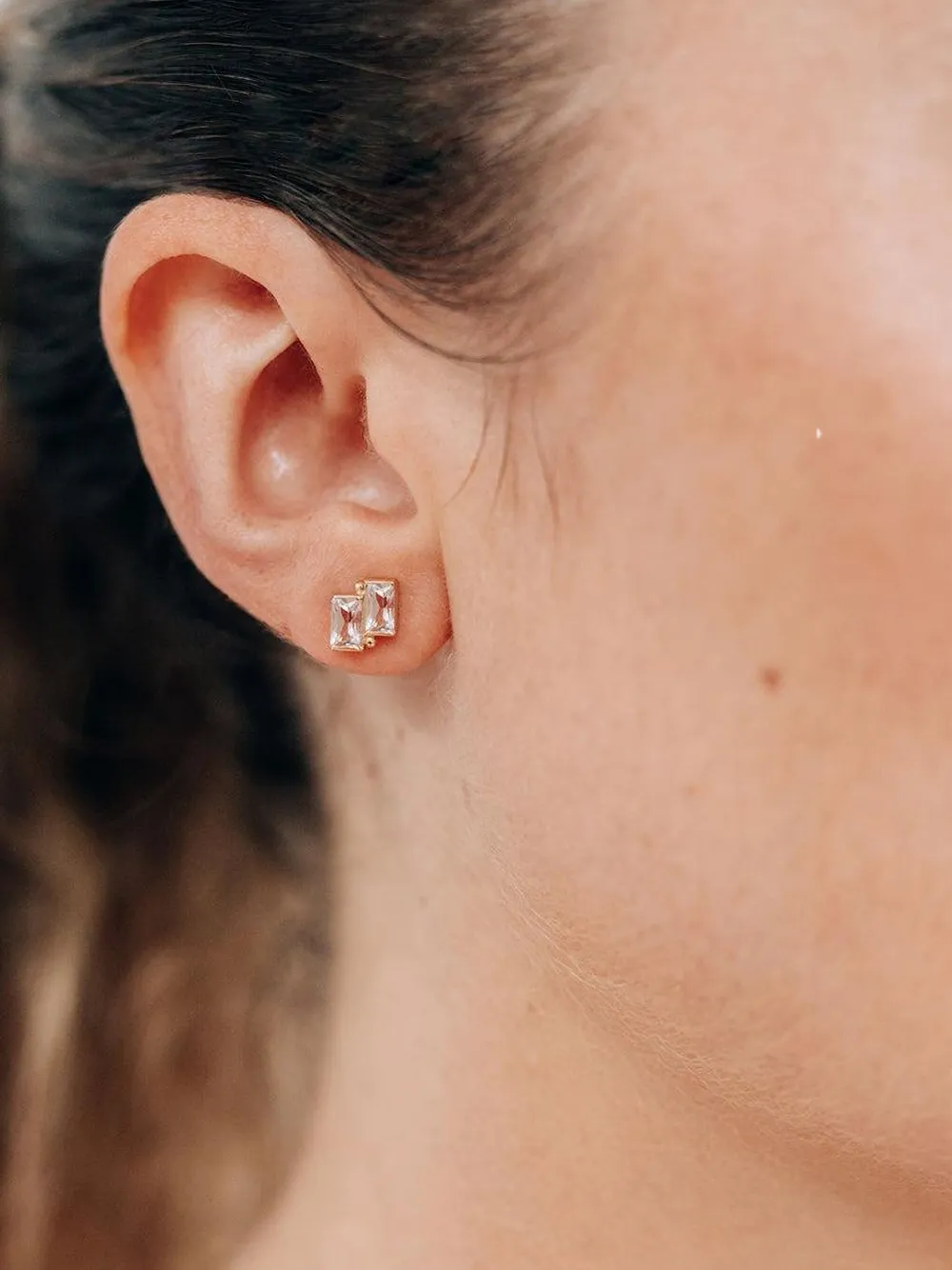 Anzie Orecchini Cléo in oro giallo 14 carati con topazi